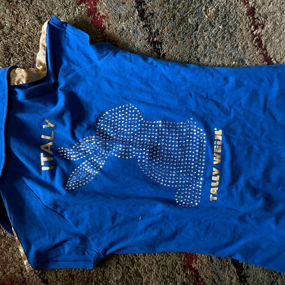 Italian Playboy Ling Shirt Size M Blue